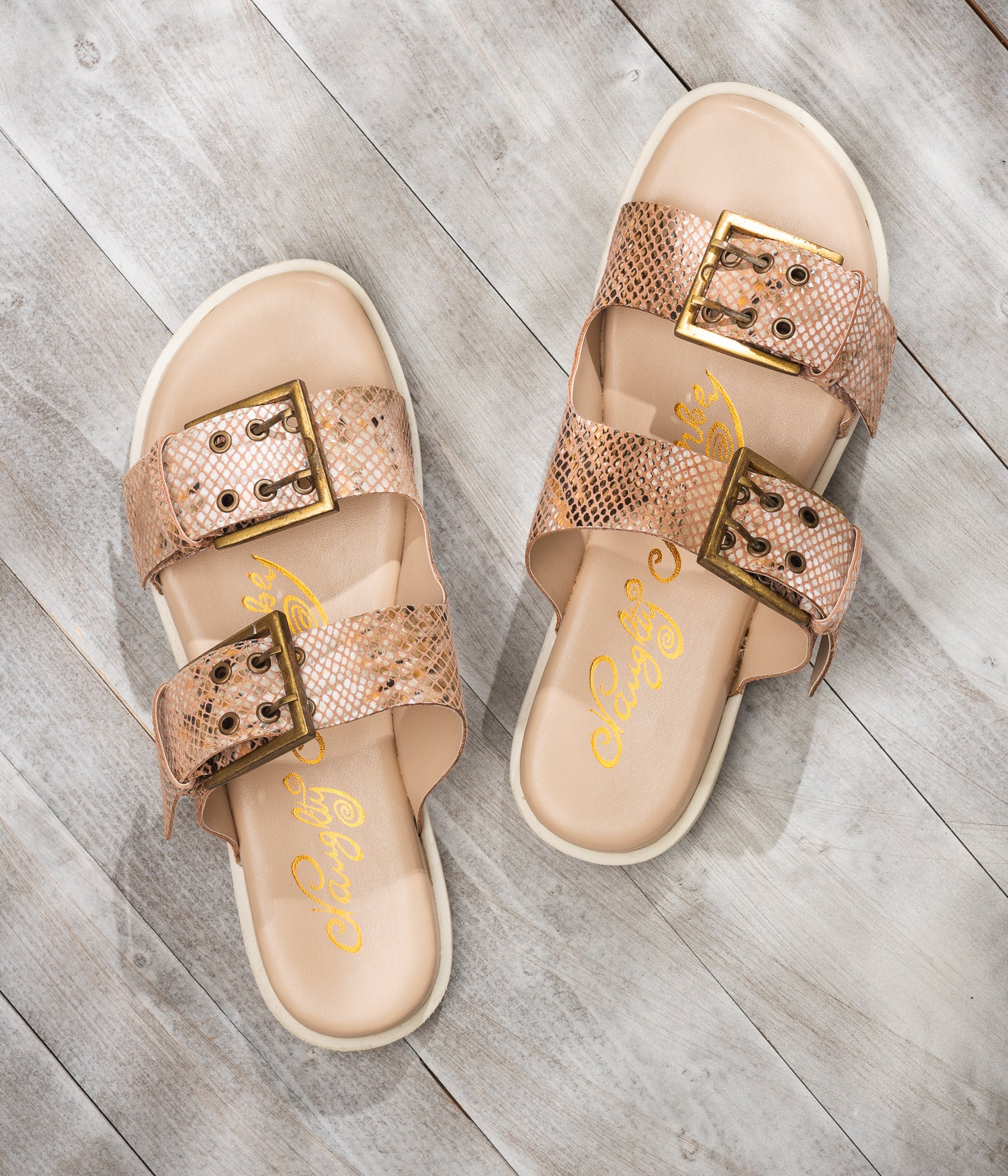 Hey Pony Sandals in Blush – Naughty Monkey - Main Image