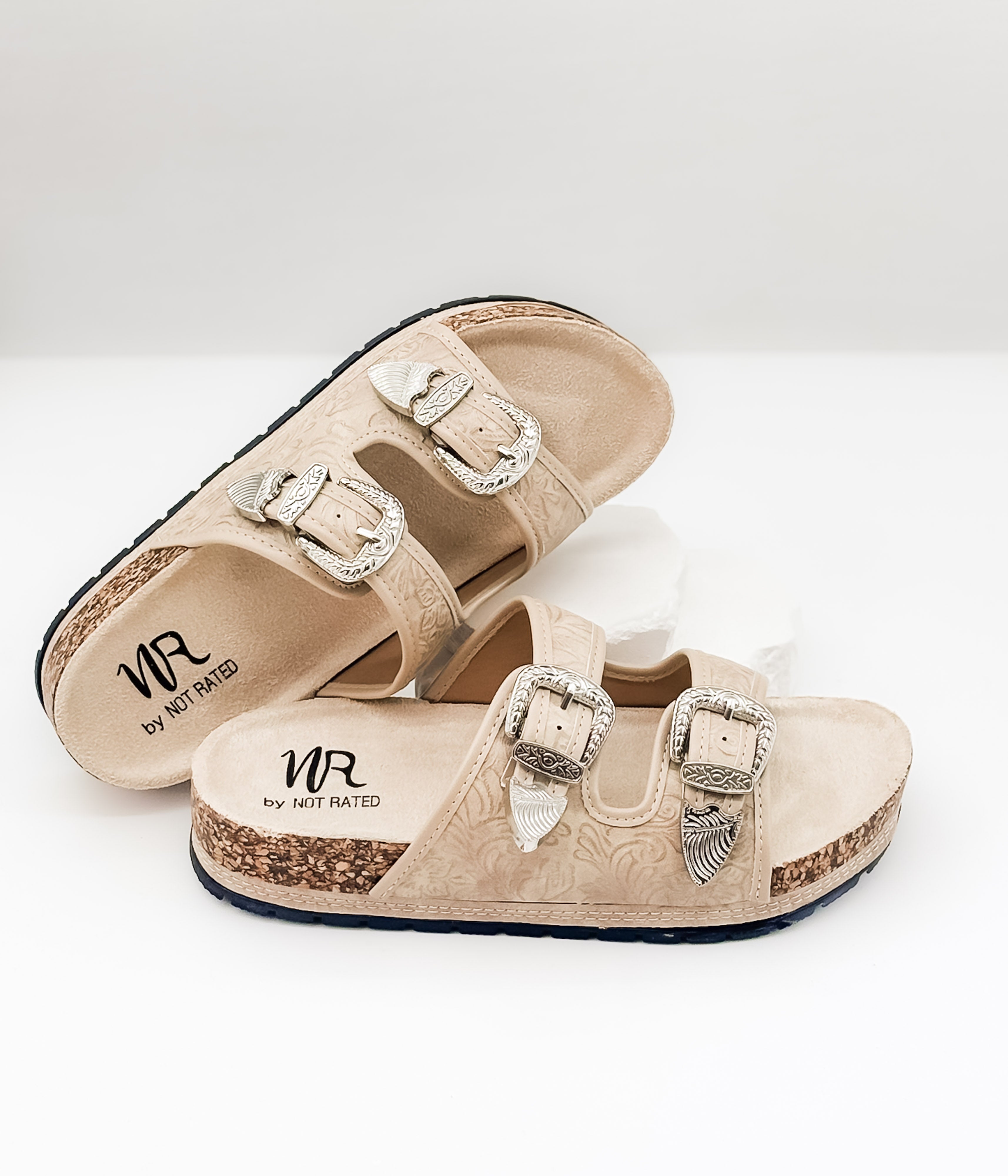 Morgana Western Sandal in Green
