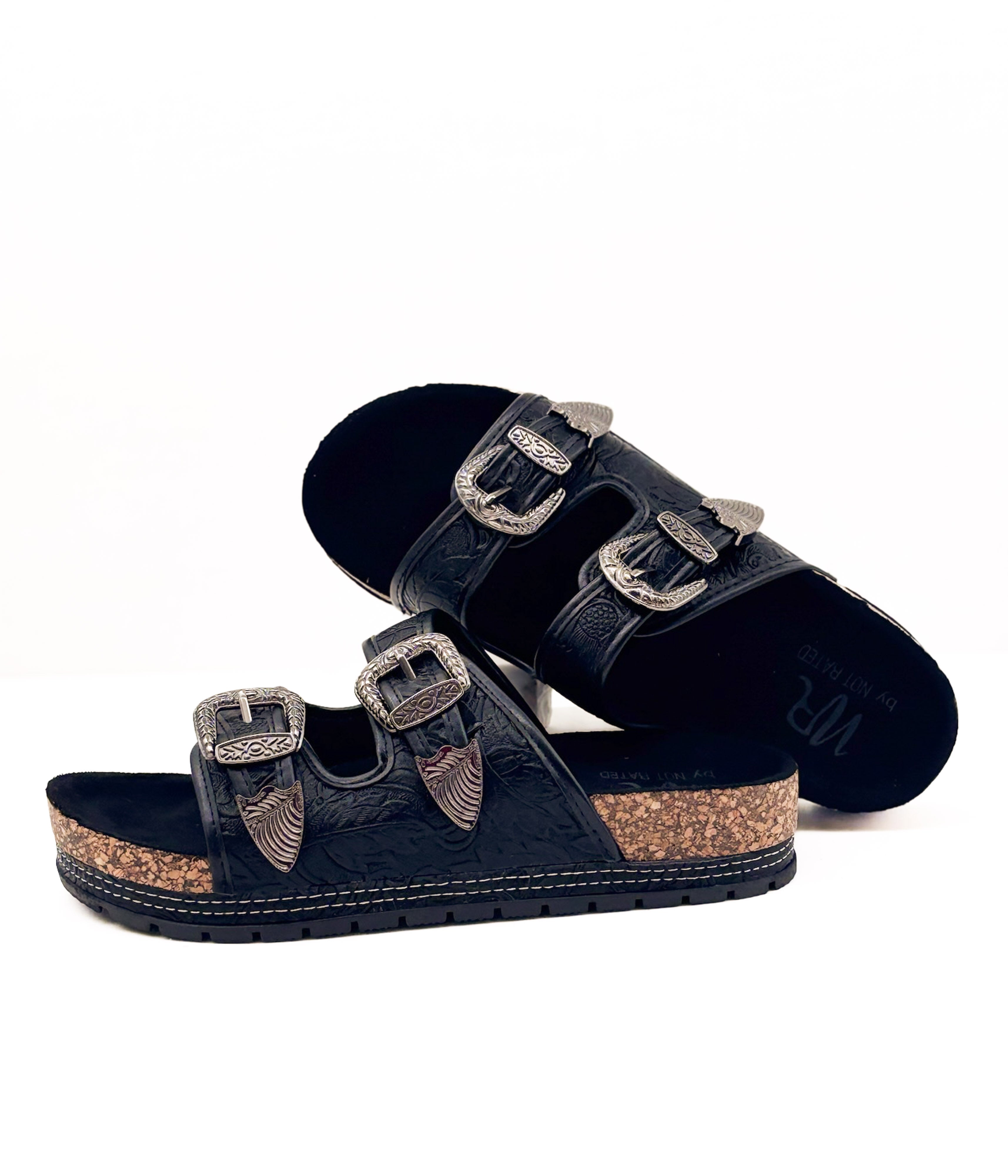 Morgana Western Sandal in Green