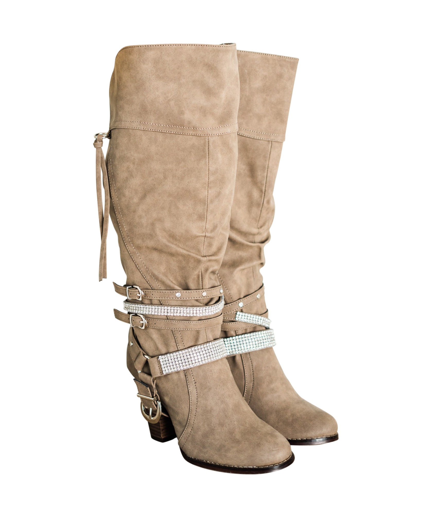 Stacey Boots in Taupe