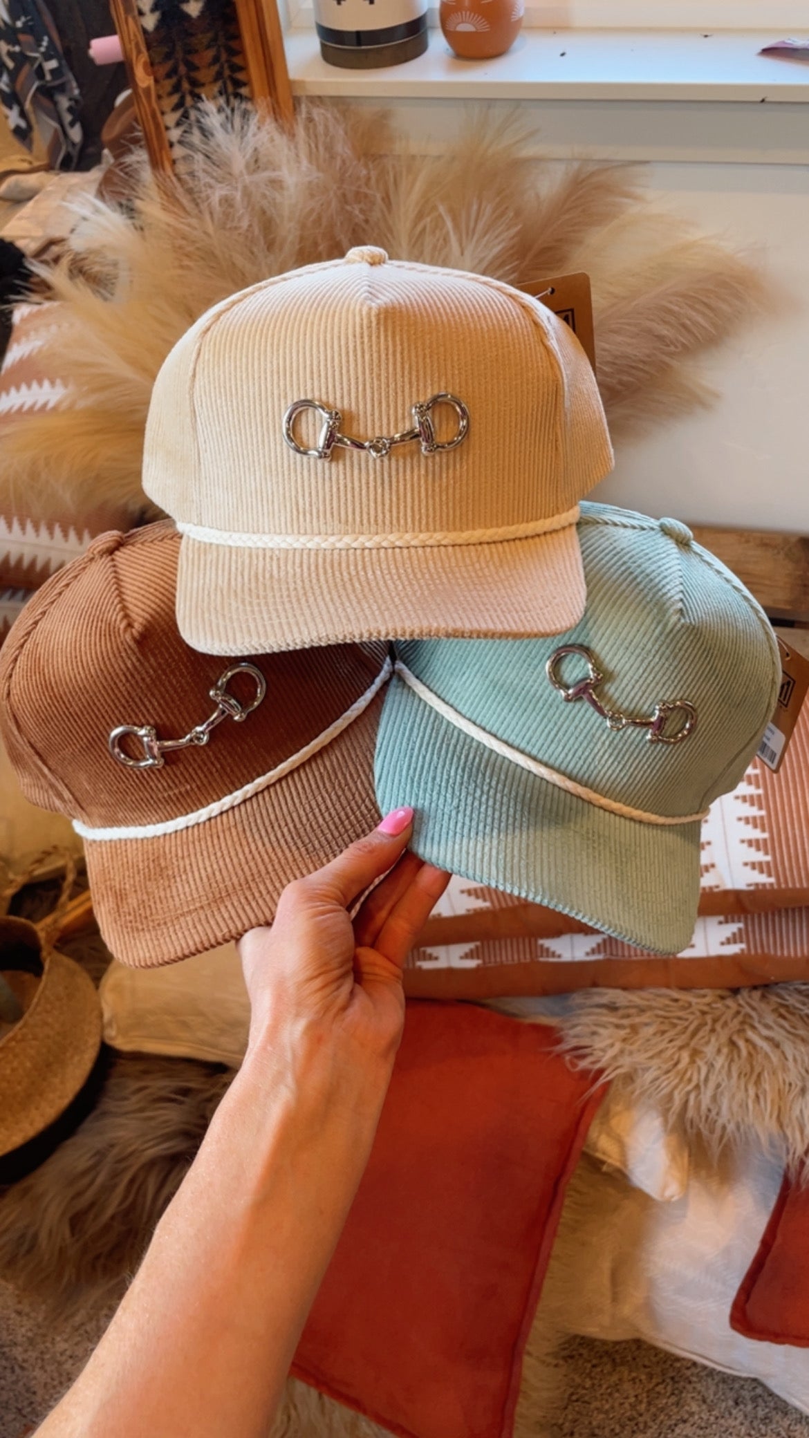 Silver Bitty Hat - Corduroy Black