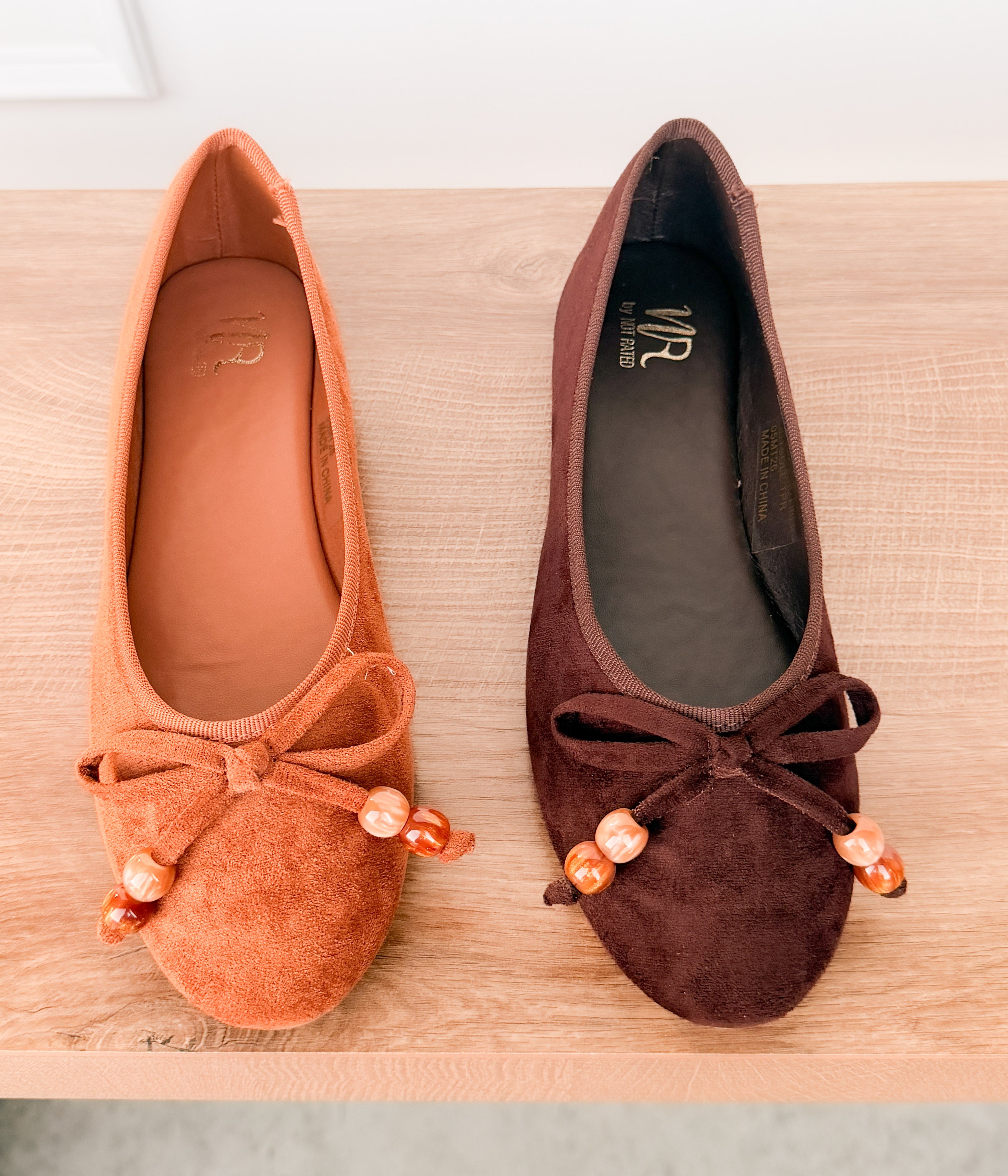 Leilani Beaded Ballet Flat in Chocolate