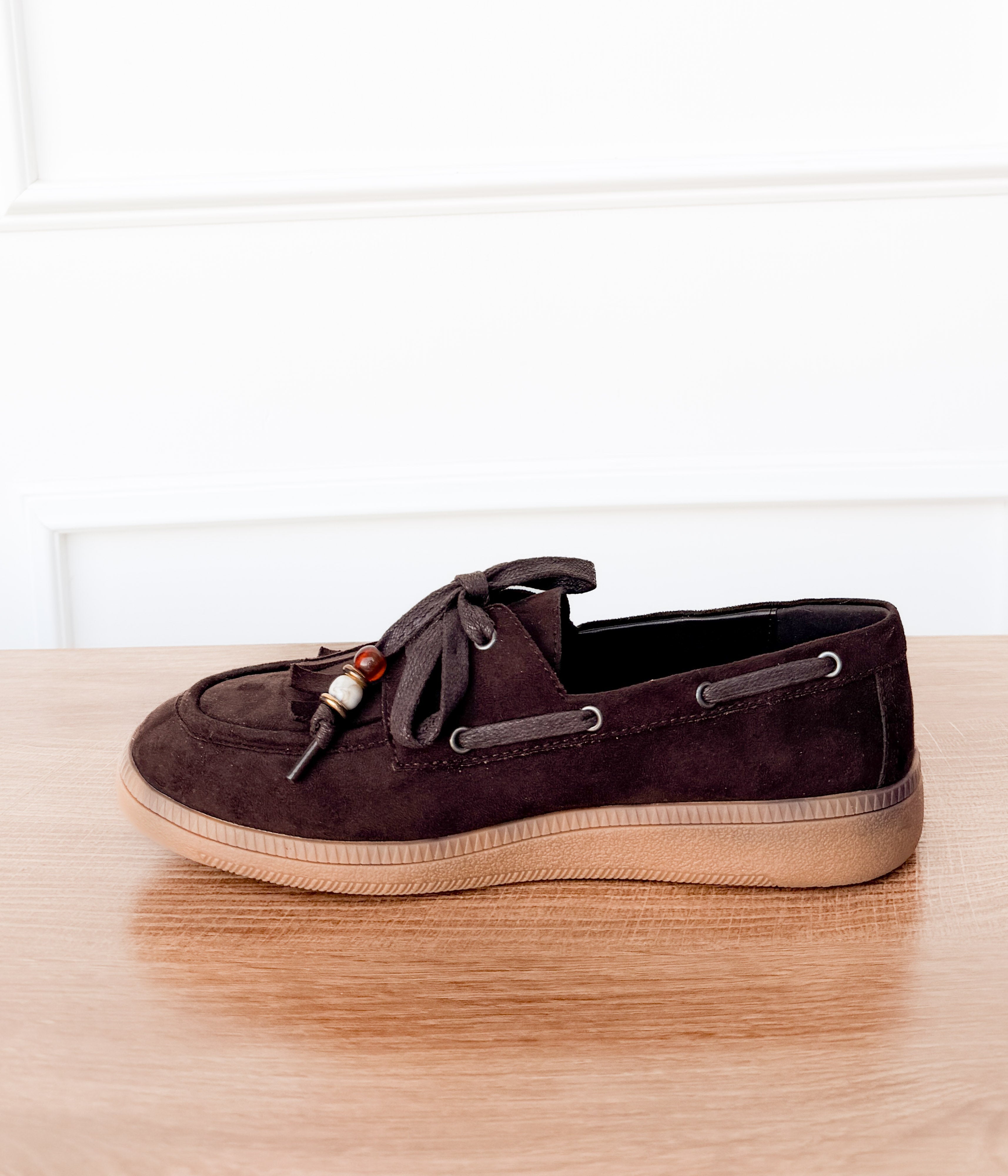 Moc Western Fringe Sneakers in Brown