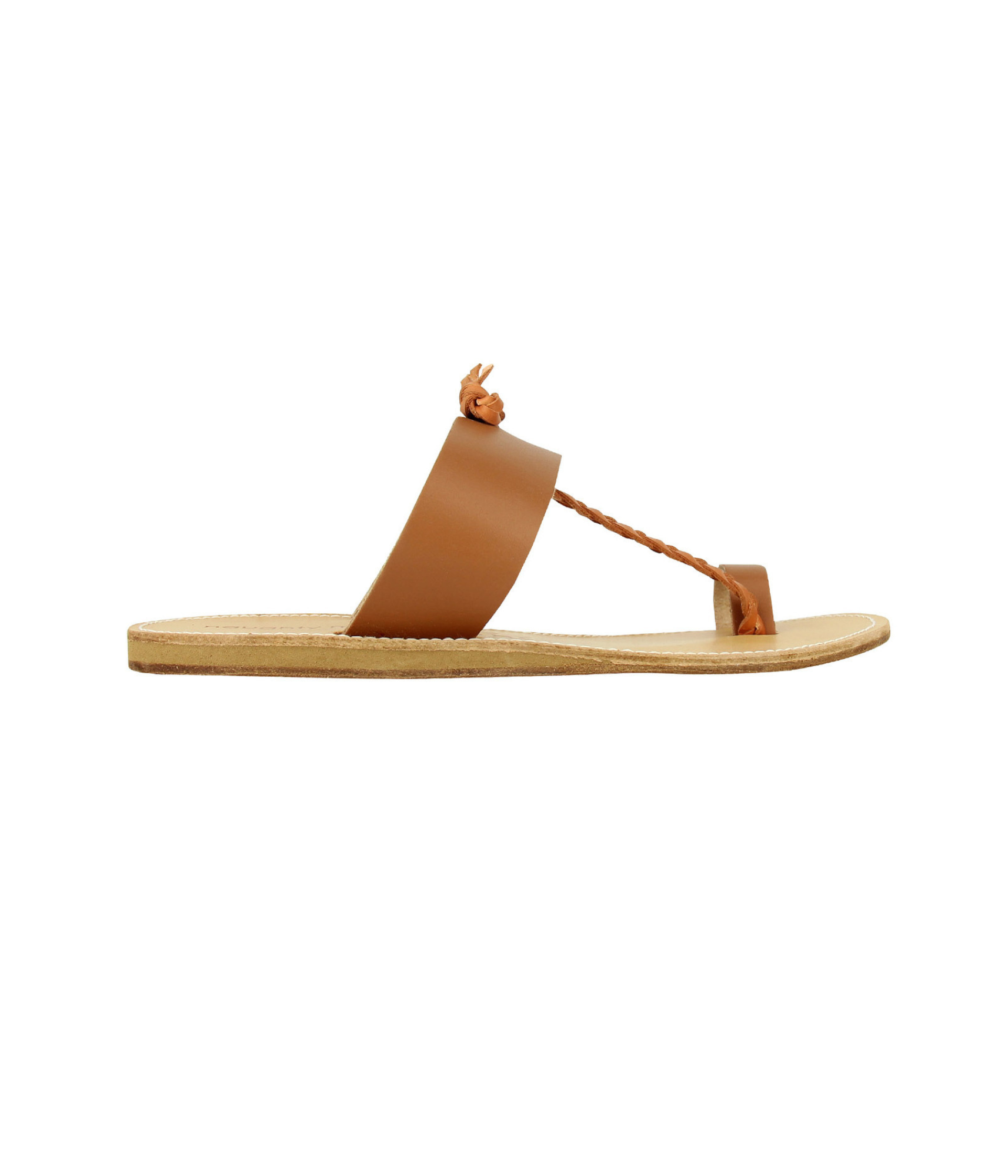 Thess Sandals in Natural Leather