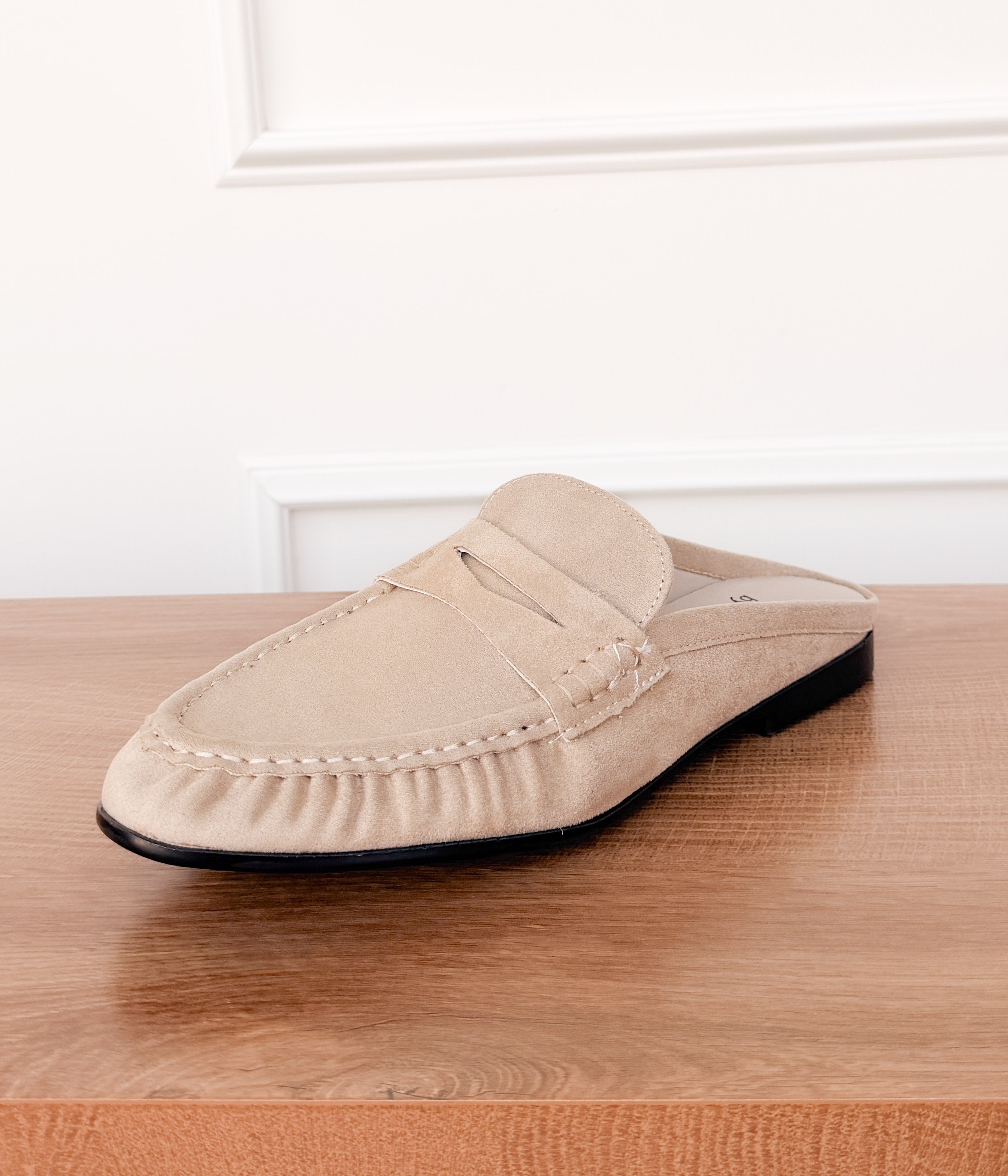 Margot Slide Loafer in Cream