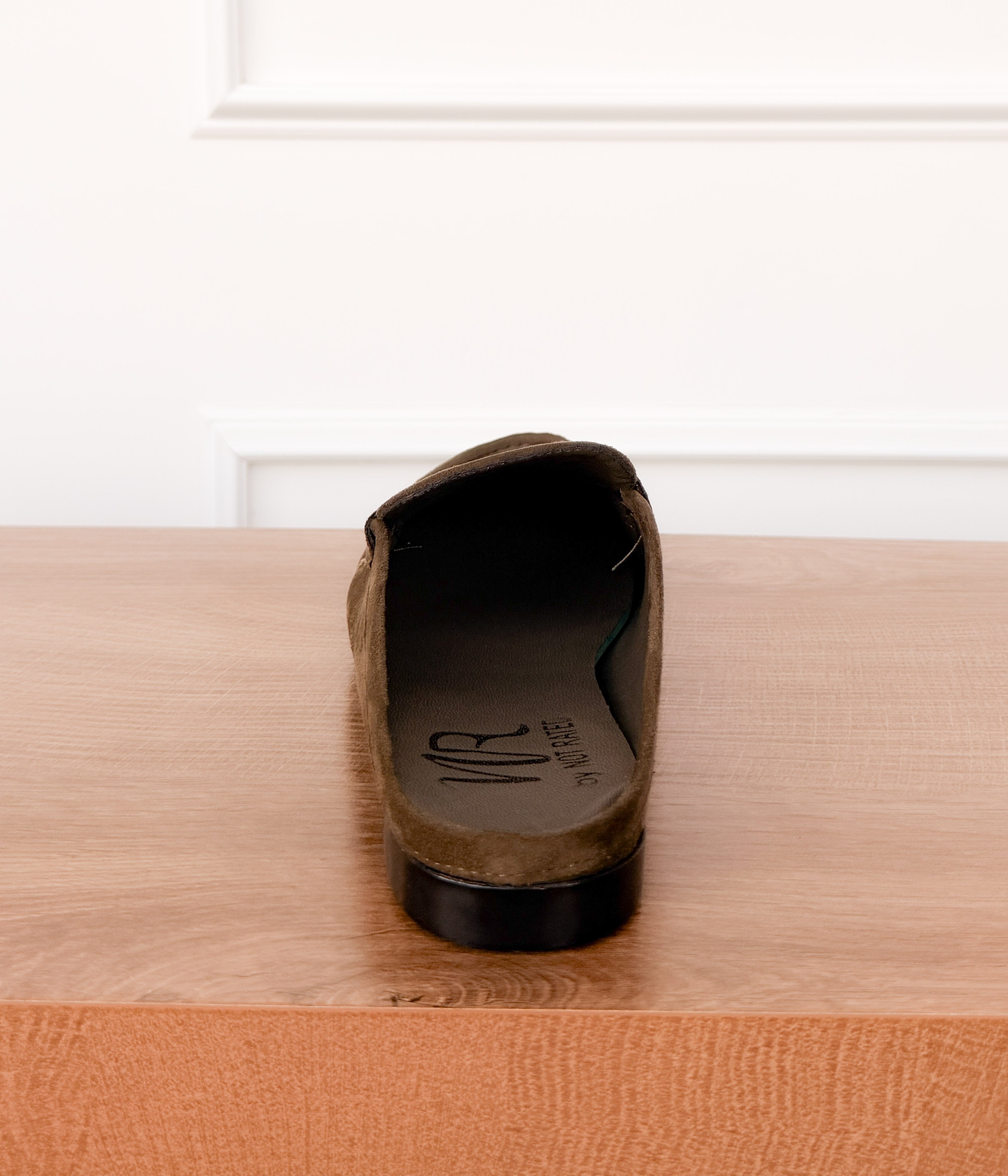 Margot Slide Loafer in Olive