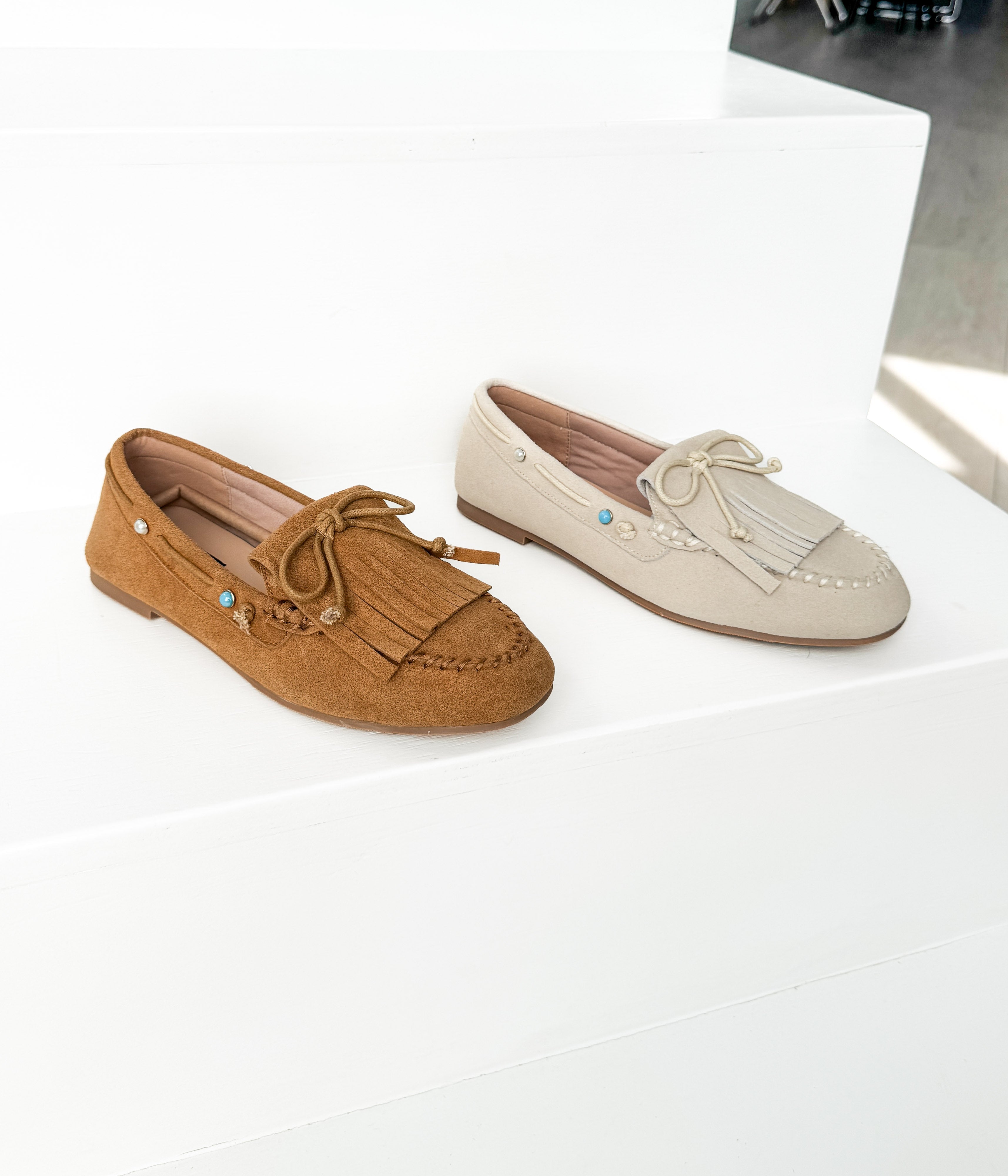 Moccasin Flats in Cream