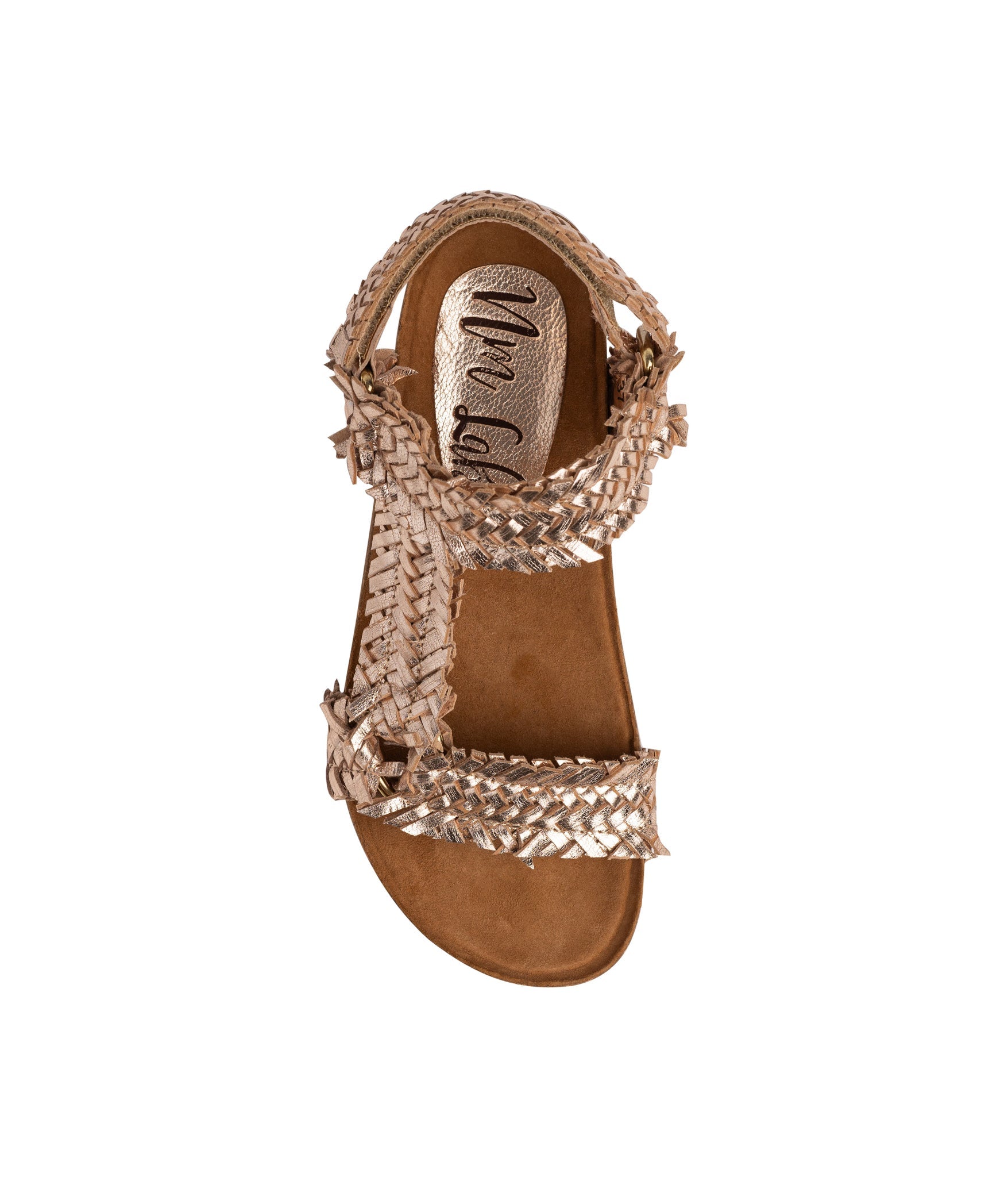 River Dance Woven Sandal in Champagne