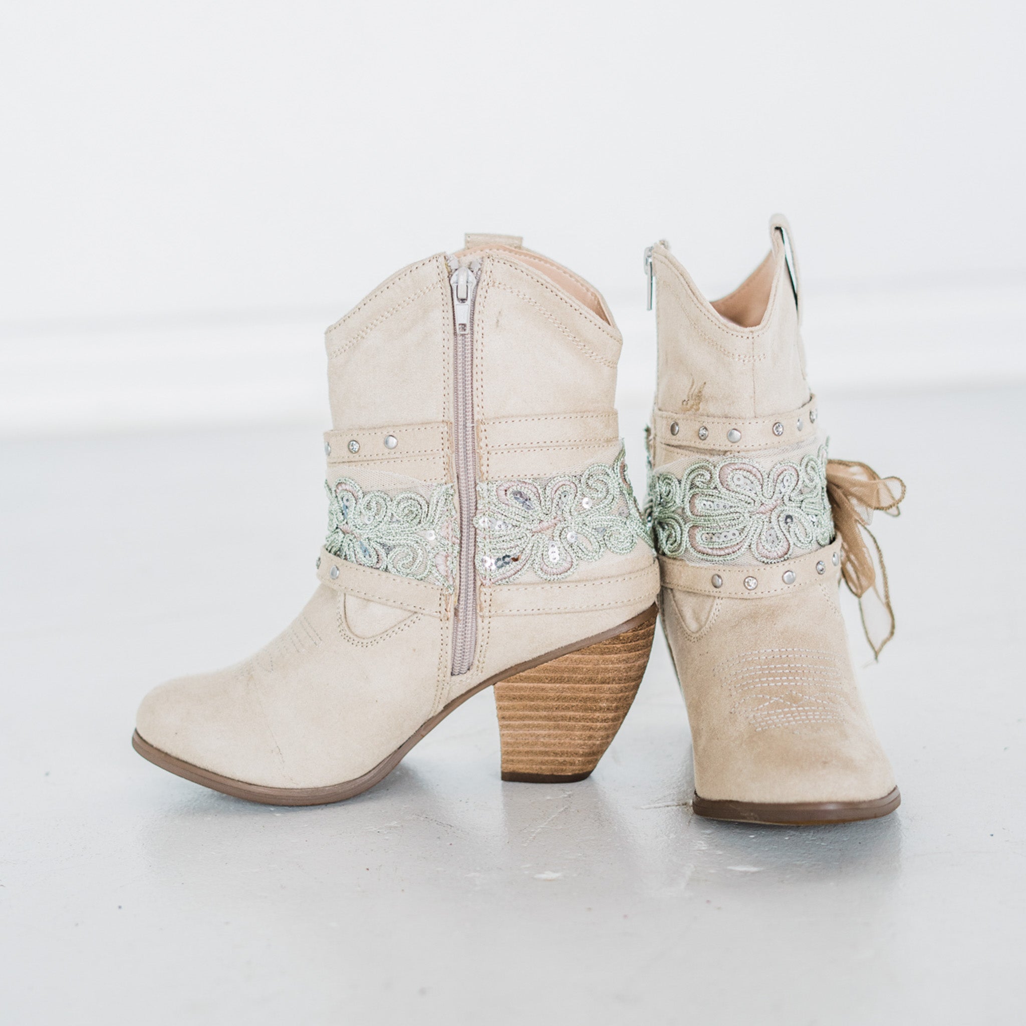 Stash Bootie in Cream