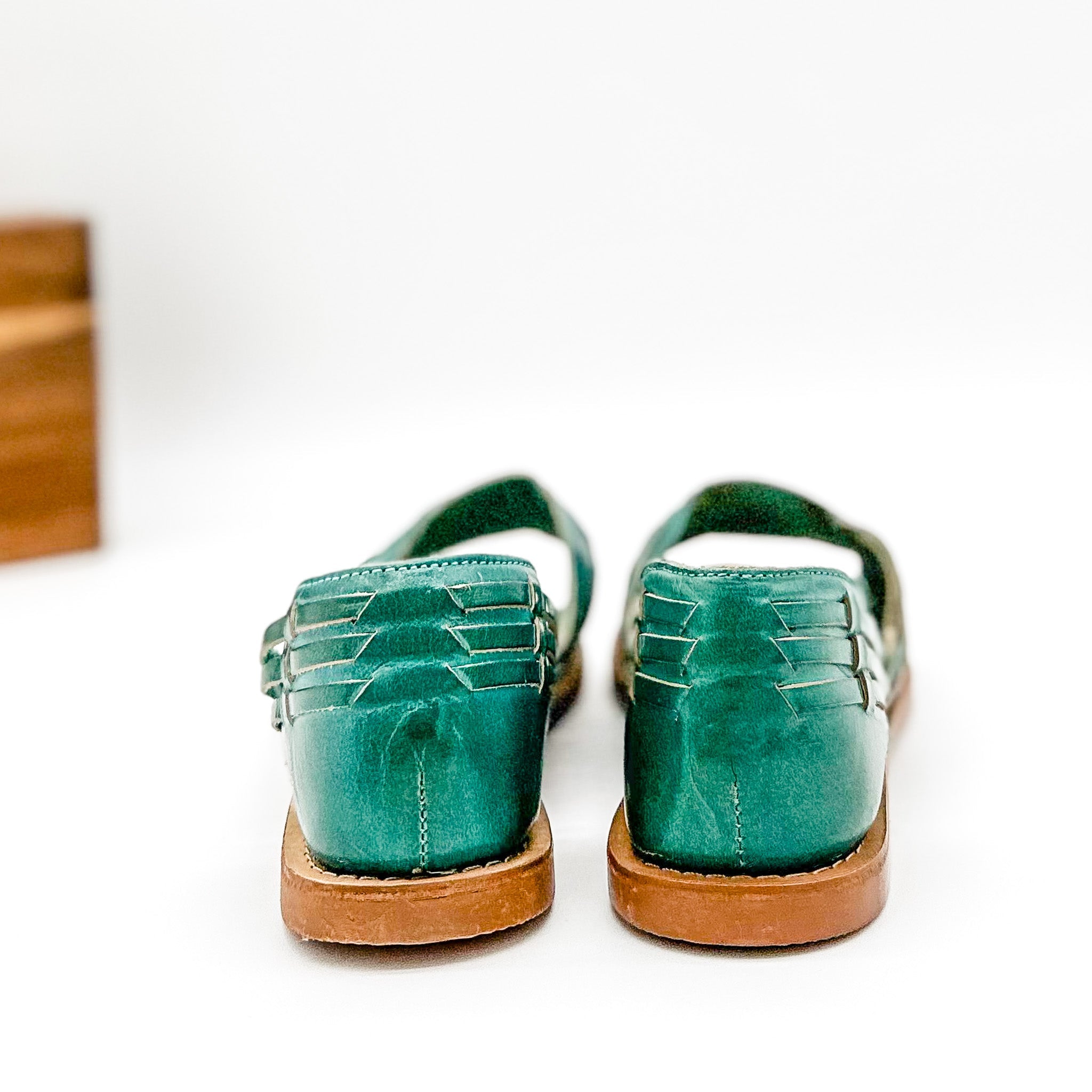 Tawakoni Woven Huarache Sandal in Teal