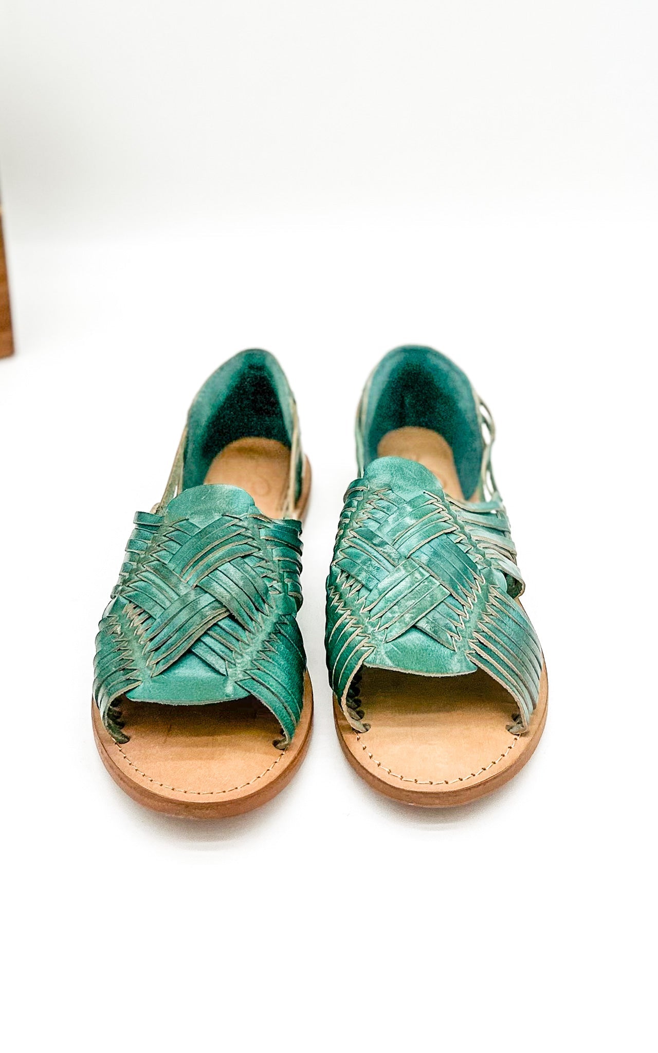 Tawakoni Woven Huarache Sandal in Teal